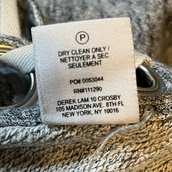 Derek Lam 10 Crosby Charcoal Sweatshirt size 2 - Picture 11 of 12